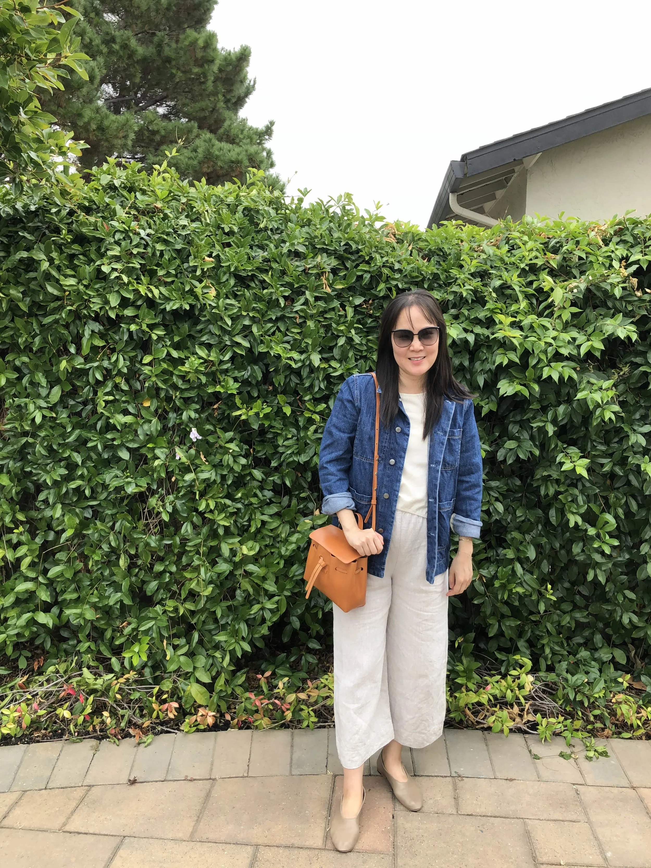 everlane black denim jacket