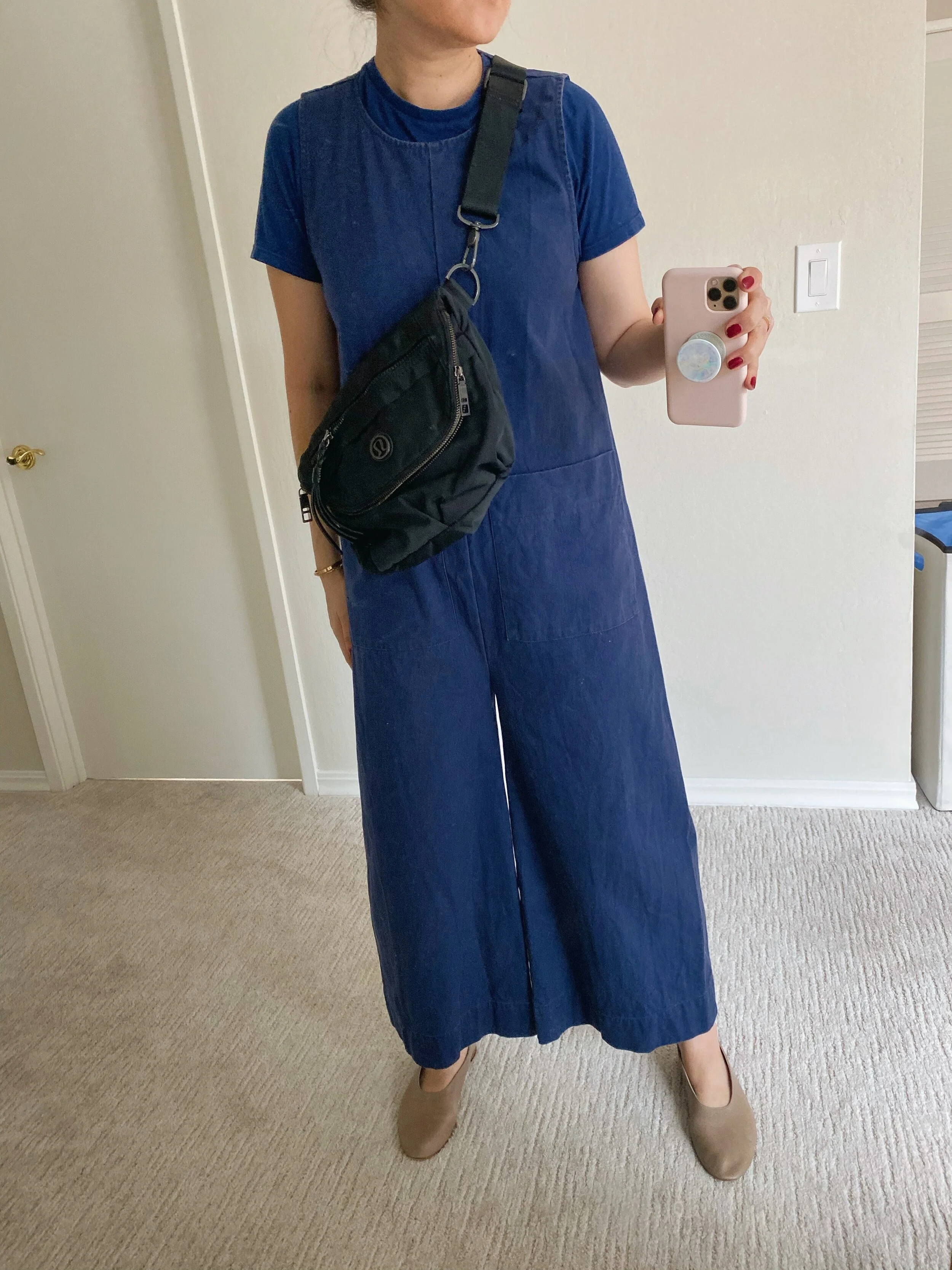 ilana kohn denim jumpsuit