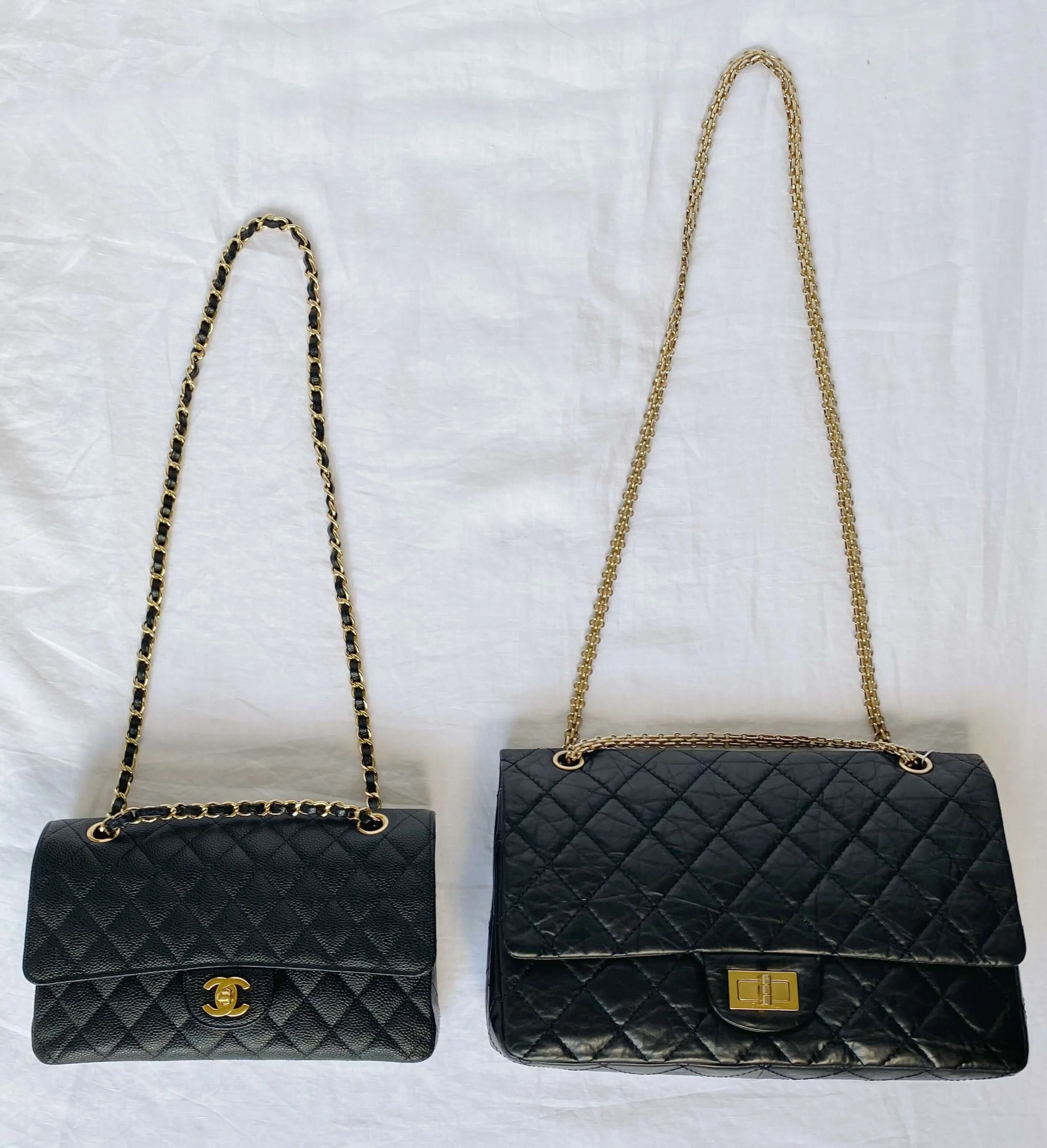 Battle of the Chanel Mini Bags: 2.55 versus Classic Flap - PurseBop