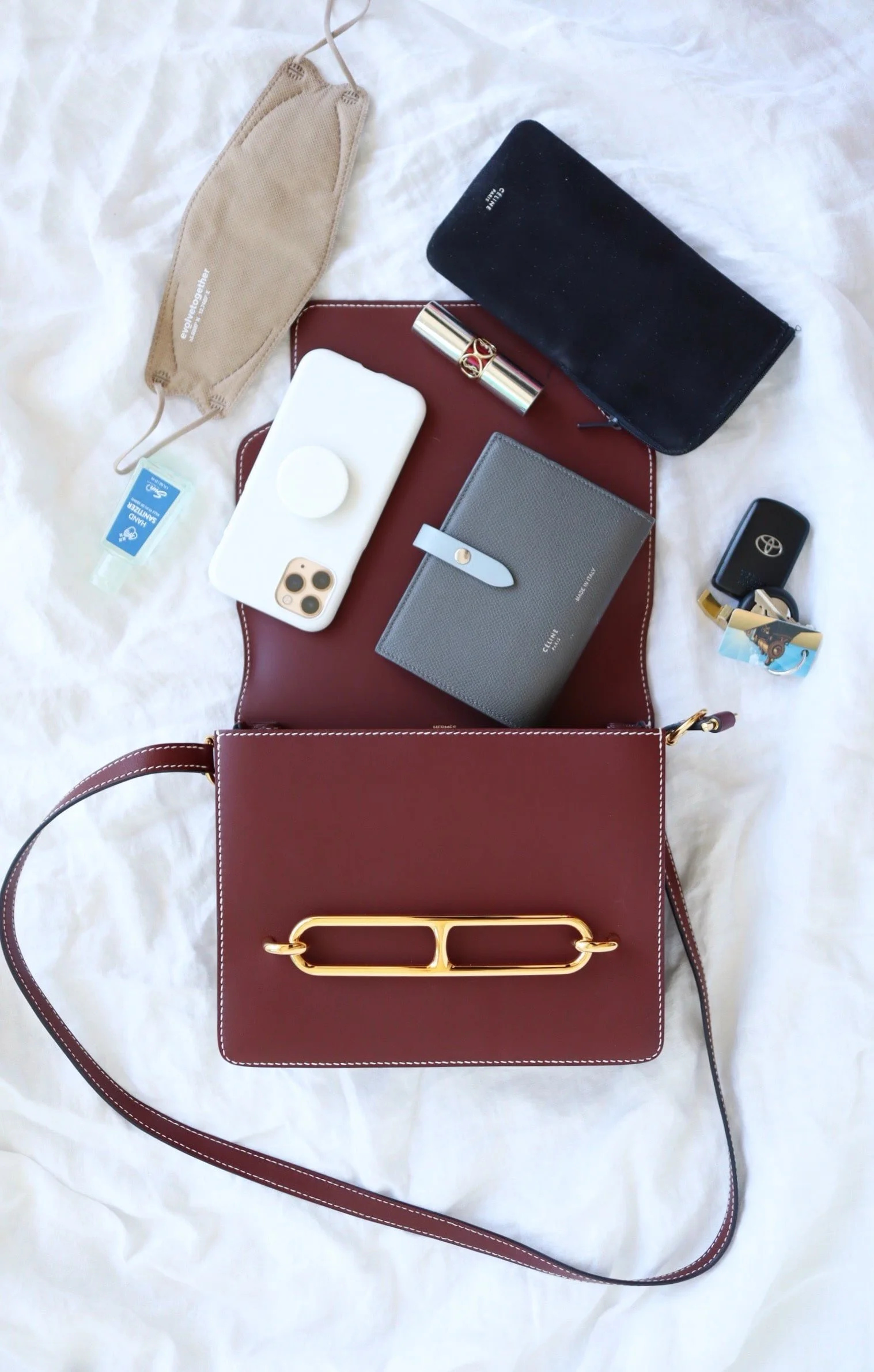 Leather Hermes Mini Roulis Size Hermes Constance Mini Roulis Hermes Price  Hermes Roulis 23 Red