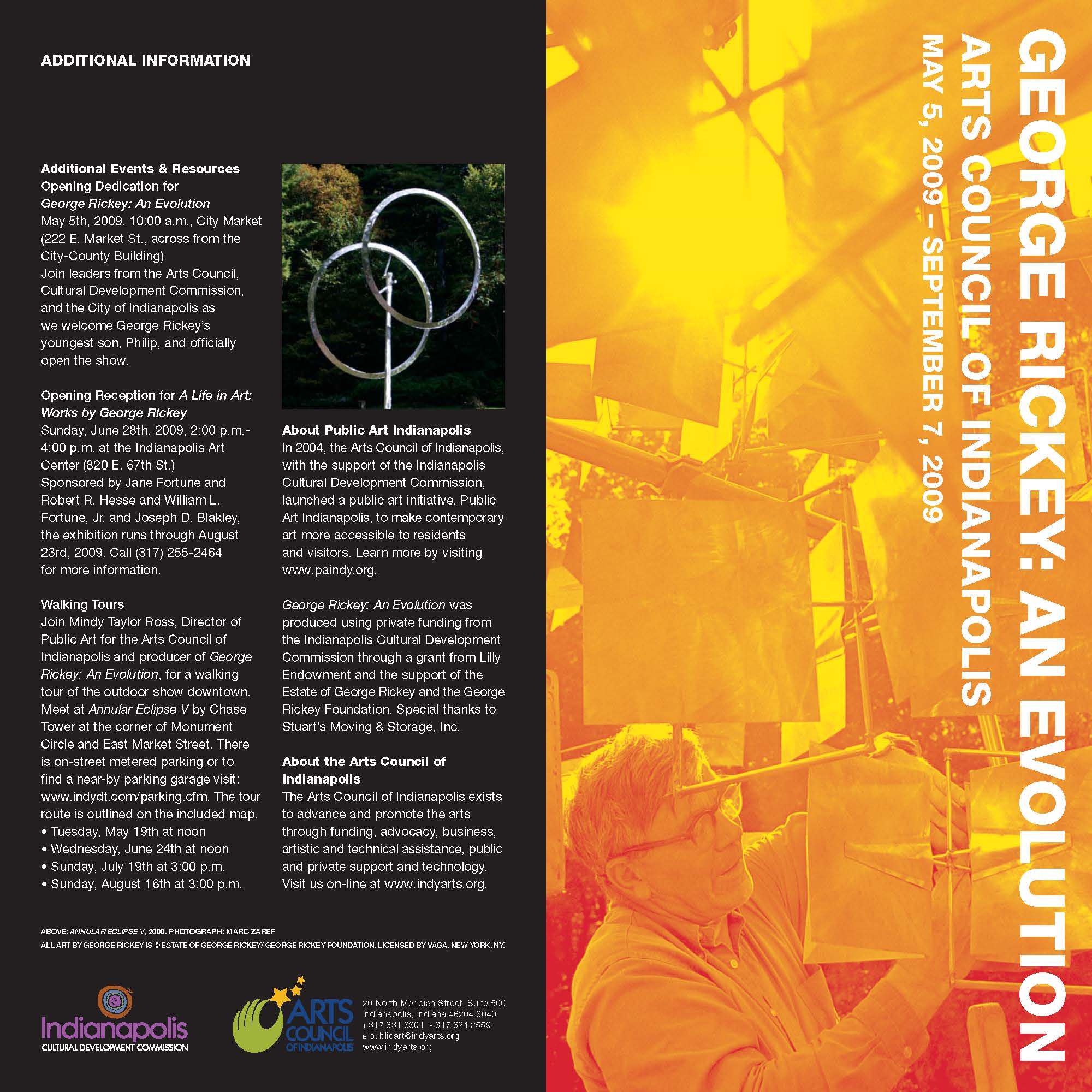 Exhibition brochure designed by Commercial Artisan .