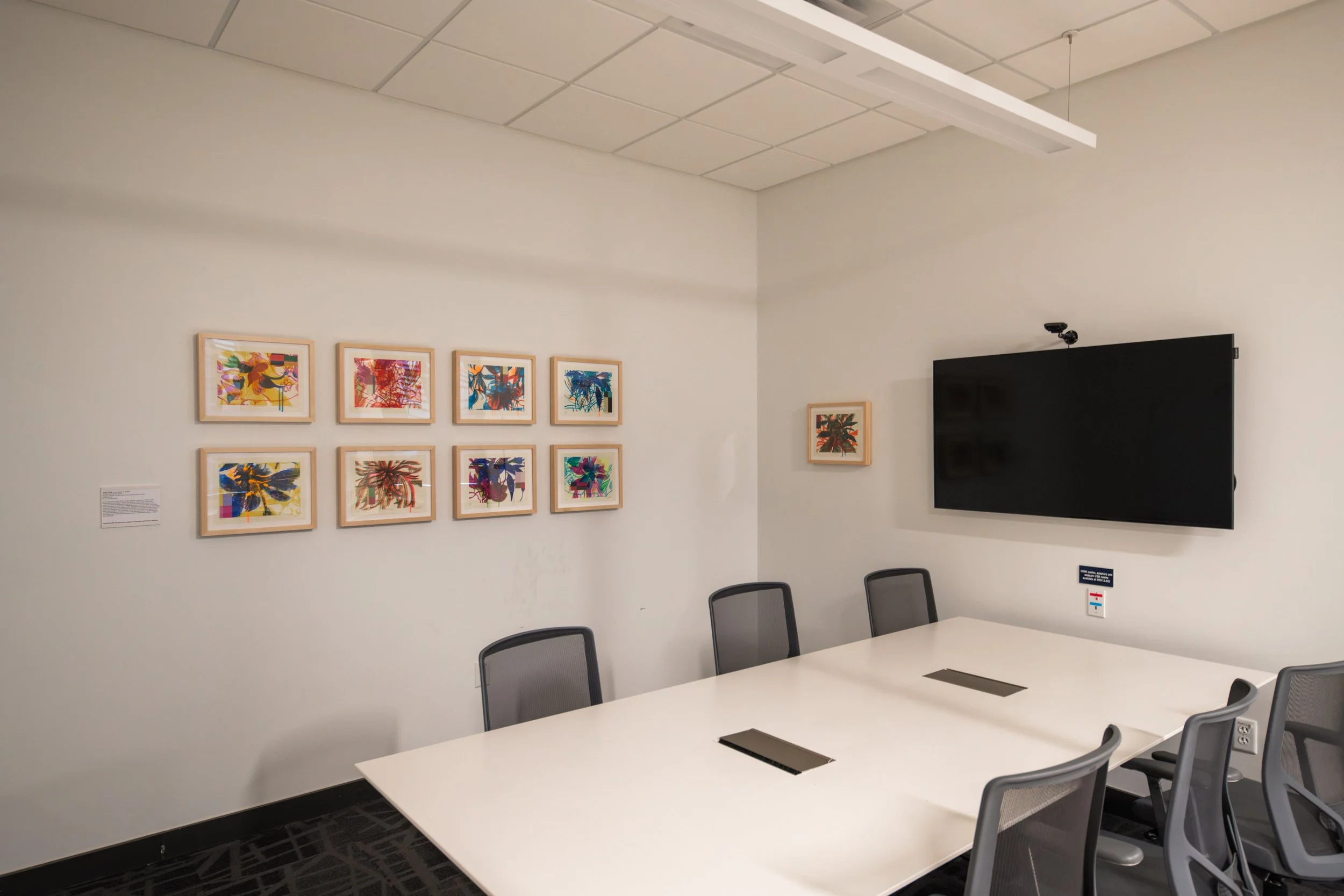   Judy Pfaff  (American, b. 1946)    Boutonniére Series , 2024 Intaglio, shellac, acrylic paint, and archival inlet on Kozo 10 x 13 inches each  An art pioneer of the 1970s, Judy Pfaff creates work that spans disciplines from painting to printmaking 