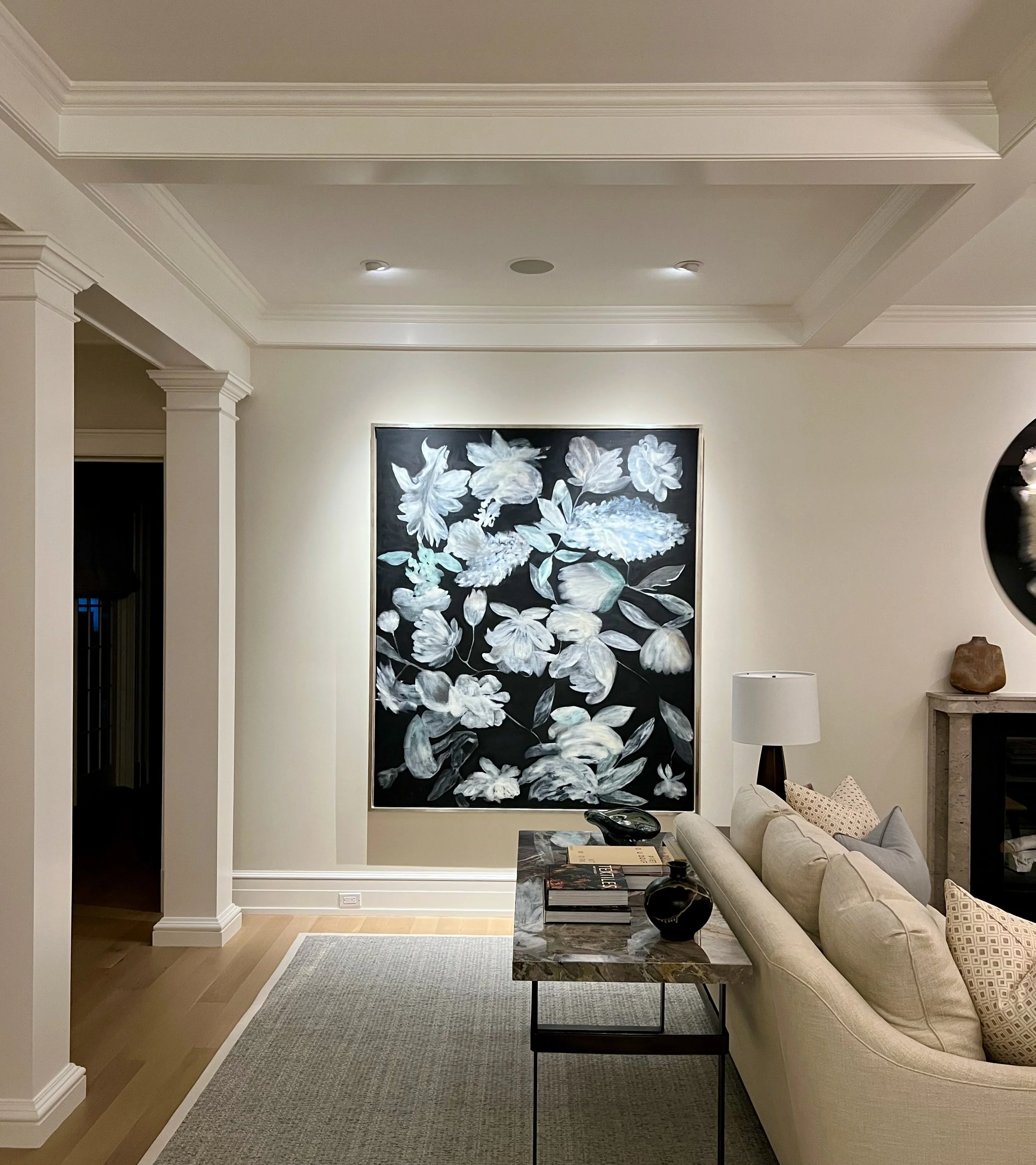  Ross Bleckner  Outside Her Window,  2020 Oil on linen 78 × 66 inches 