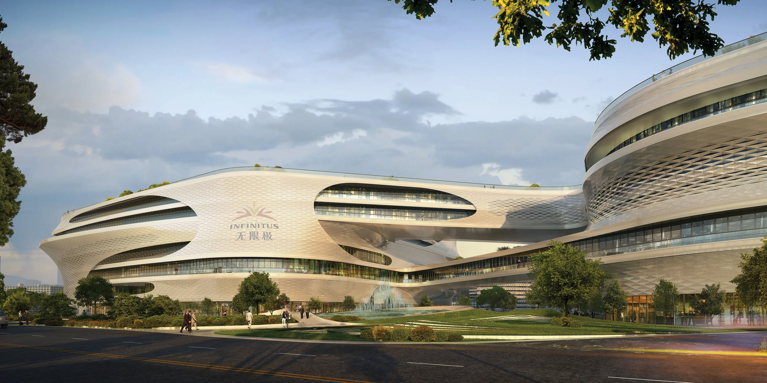 Infinitus Plaza in Guangzhou. Zaha Hadid, LKKHPG.