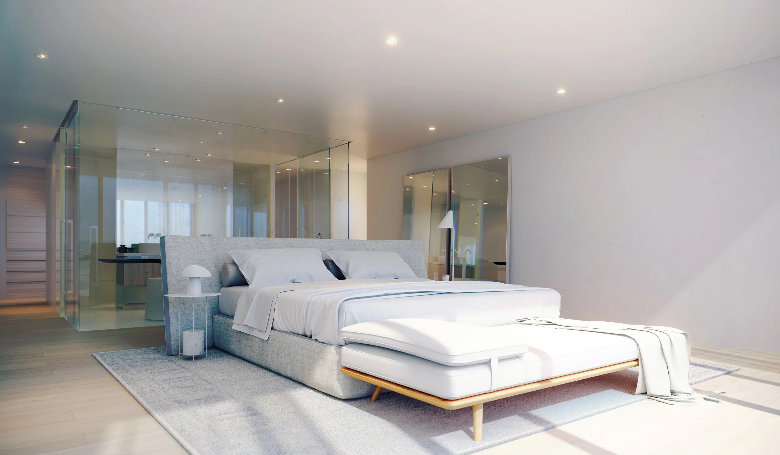 Penthouse main bedroom.