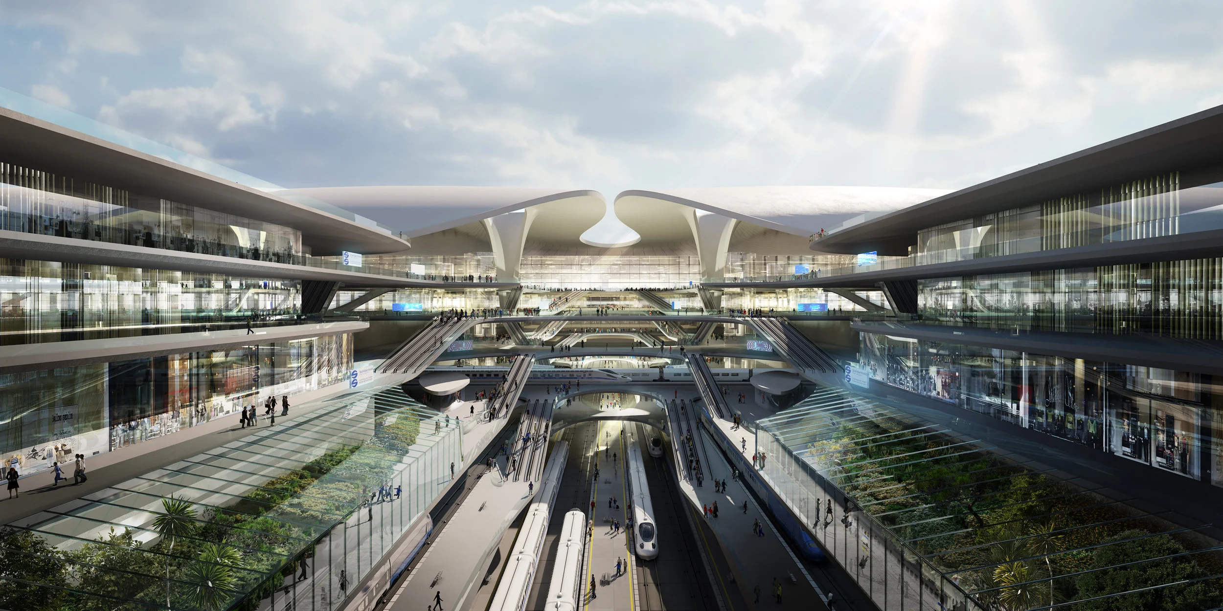 Solidarity Transportation Hub. Zaha Hadid Architects