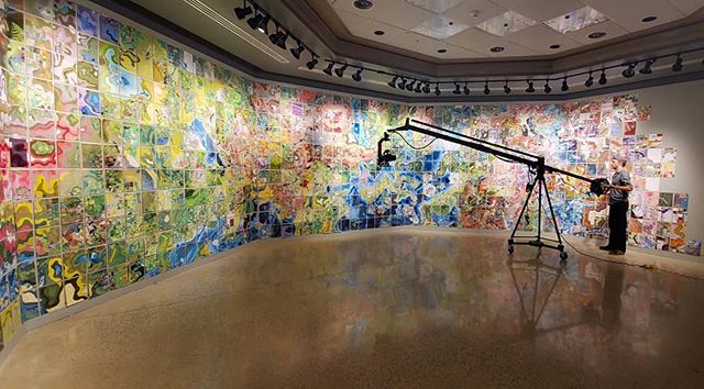 Today we're documenting 1/5th of @jerrysmap at @yorkcollegegalleries.
.
.
.
#jerrysmap #yorkcollege #art #installation #installationart #maps #map #imaginary