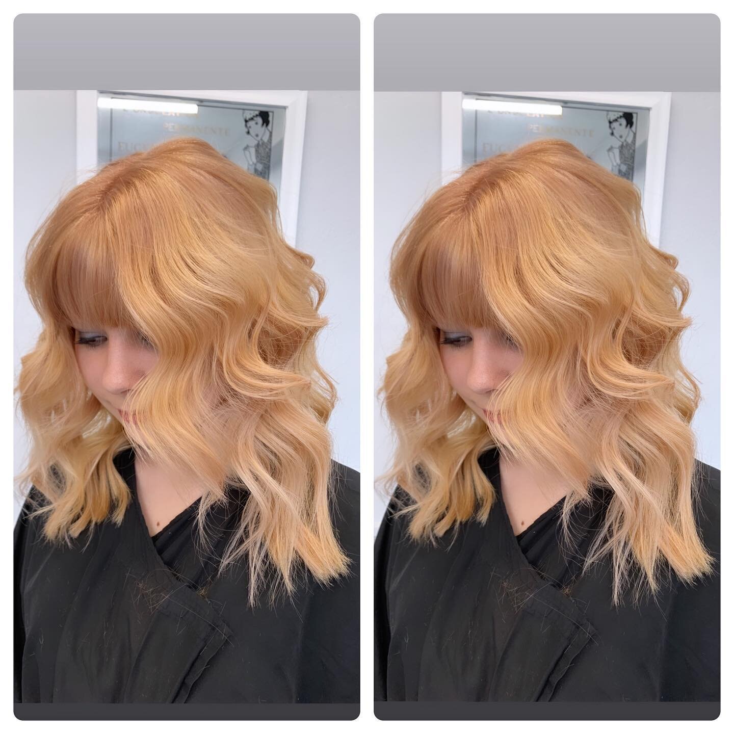 Pink golden blonde is officially a new fav oh my gosh!🙈🥺😍#pinkpinkpink #goldenblonde #blonde #transformation #hairtransformation #loveit