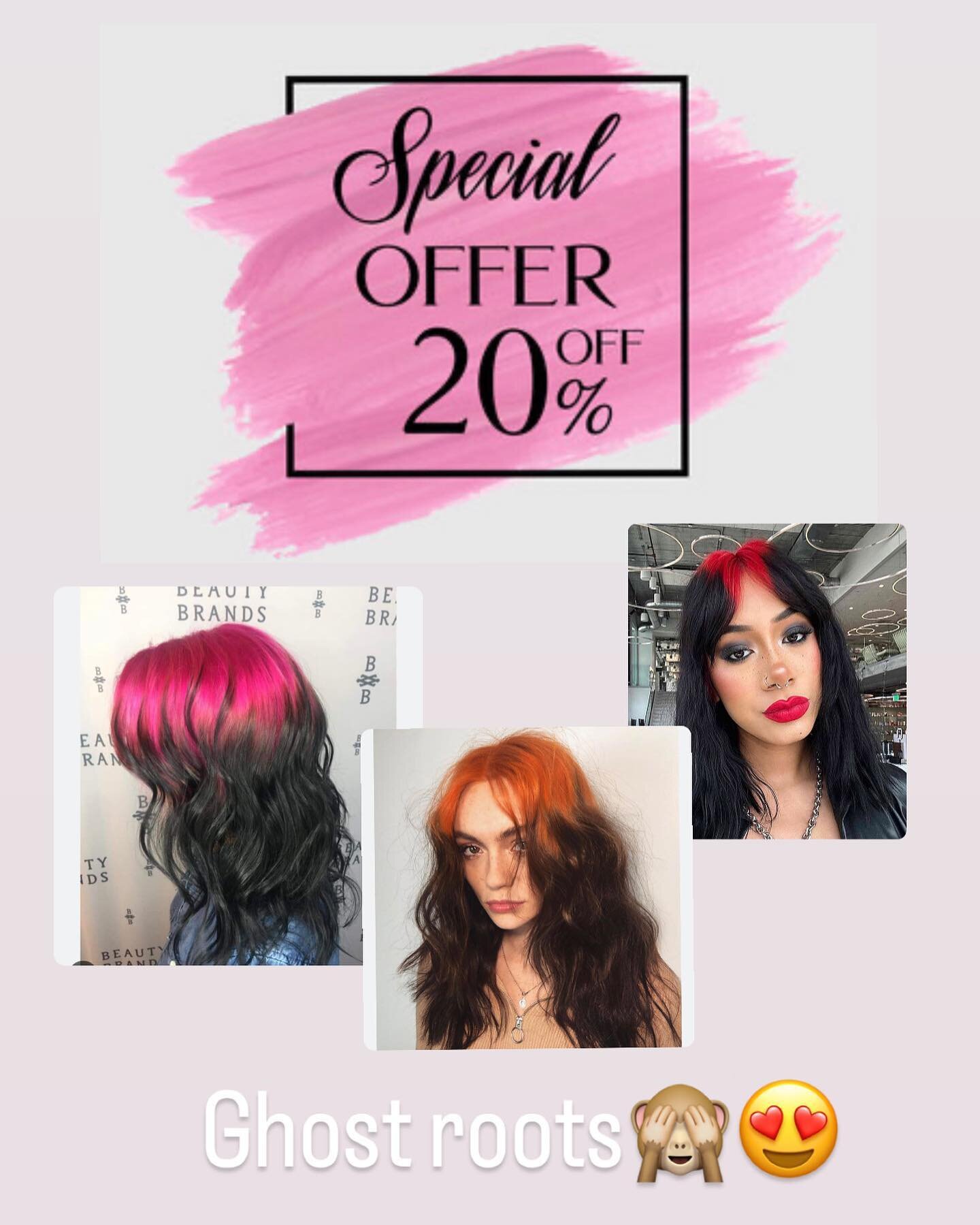 Hi girls I would love to try this so I&rsquo;m offering 20% off this appointment!! If you would like to book in for this please give me a text and i can get you booked in ❤️ #ghostroots #ghostrootshair #hair #offers