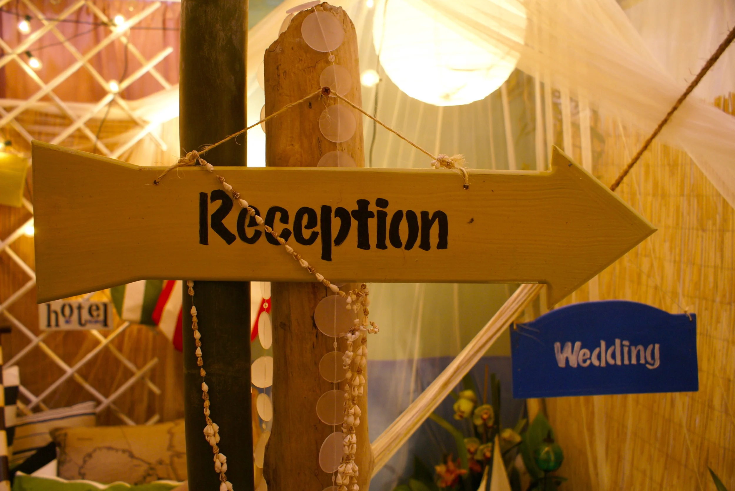 Custom Beach-Theme Wedding and Party Signs