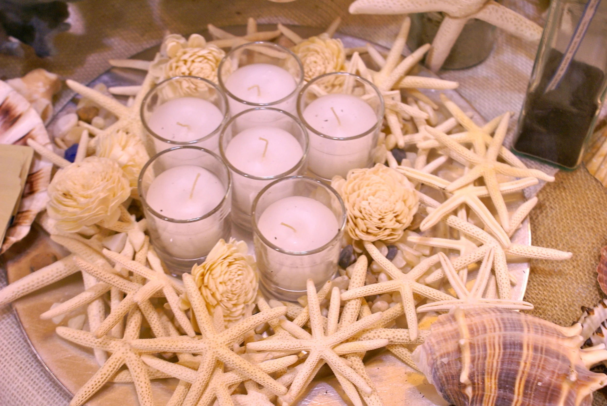 Custom Beach-Theme Party Centerpiece