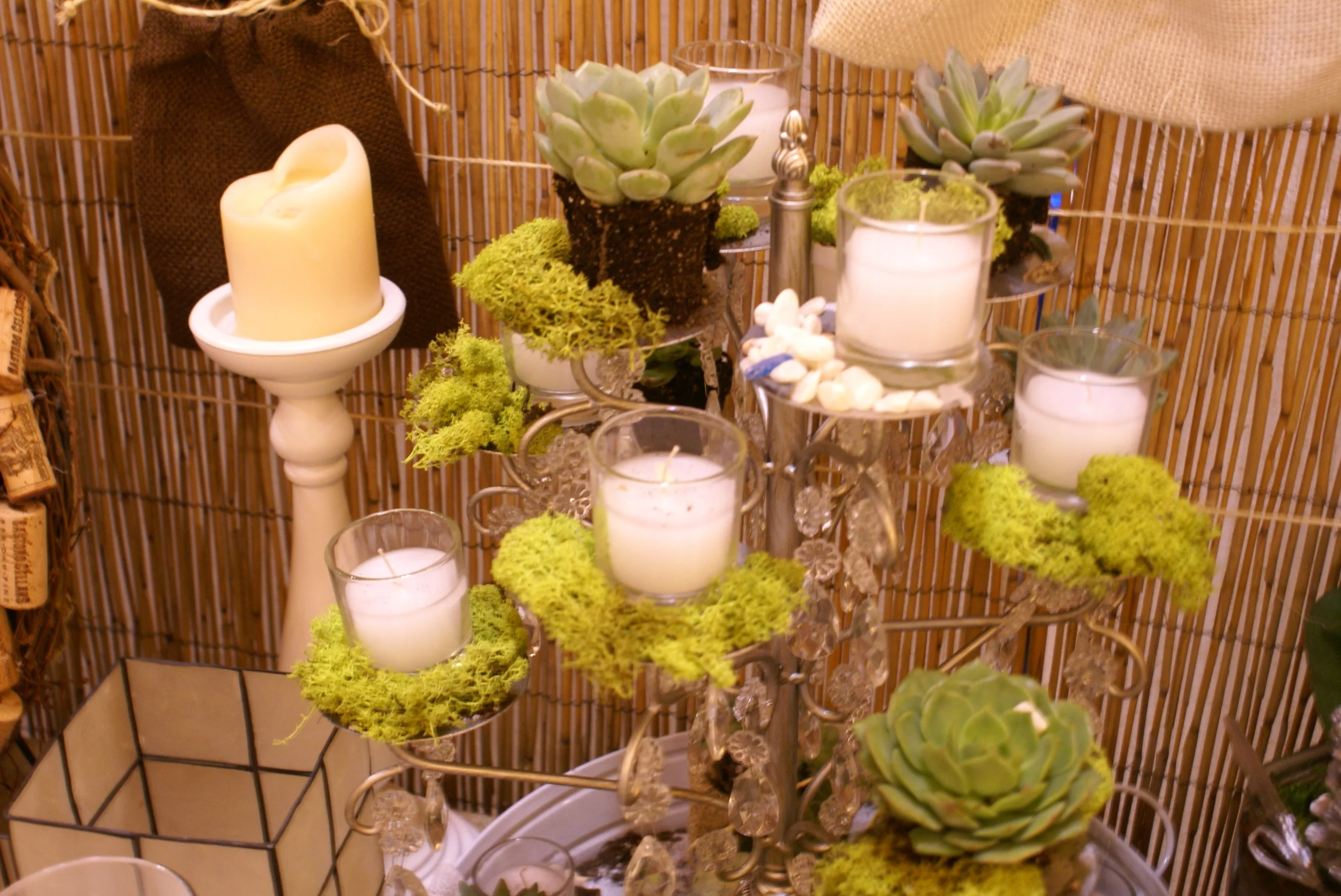 Custom Beach-Theme Wedding Table Centerpiece