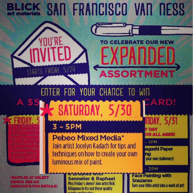 Pebeo Mixed Media Demonstration by Jocelyn at SF Dick Blick Art Materials