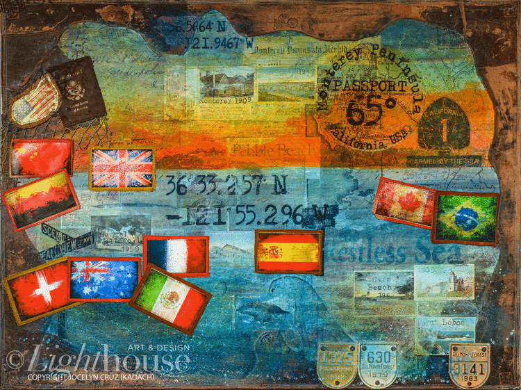 "65 Degrees - Monterey Peninsula" Passport App Artwork