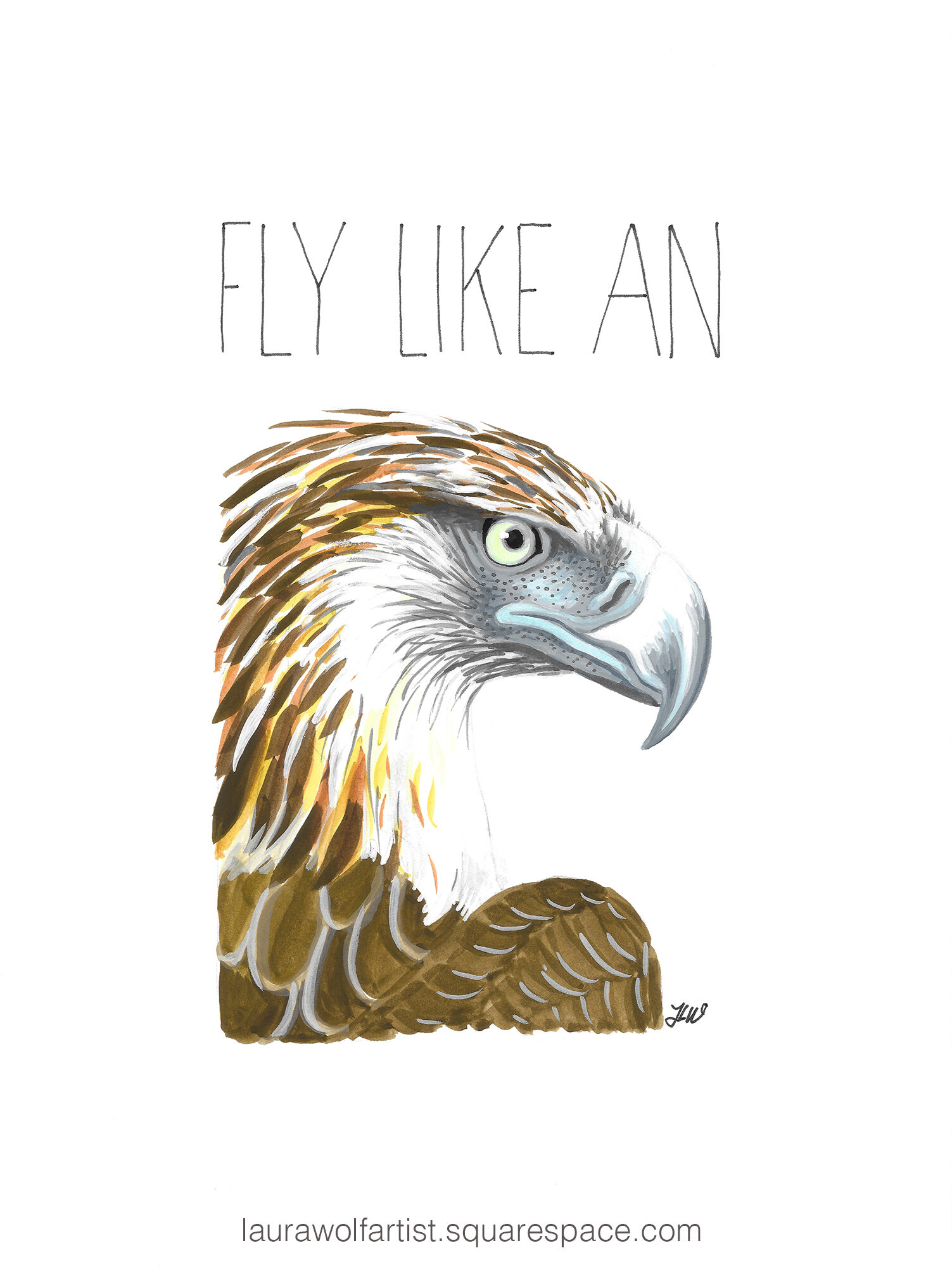Fly Like An Eagle (Philippine Eagle) for Lisy Holloway.