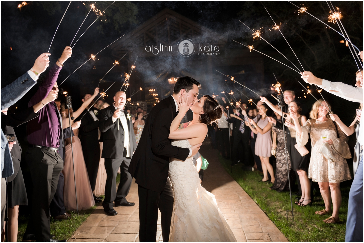 Live Oak Plantation | Sparkler Grand Exit | Jenny + Josh