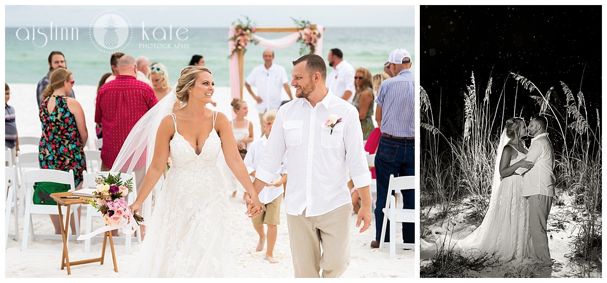 Pensacola Beach | Outdoor Reception | Ariel + Michael