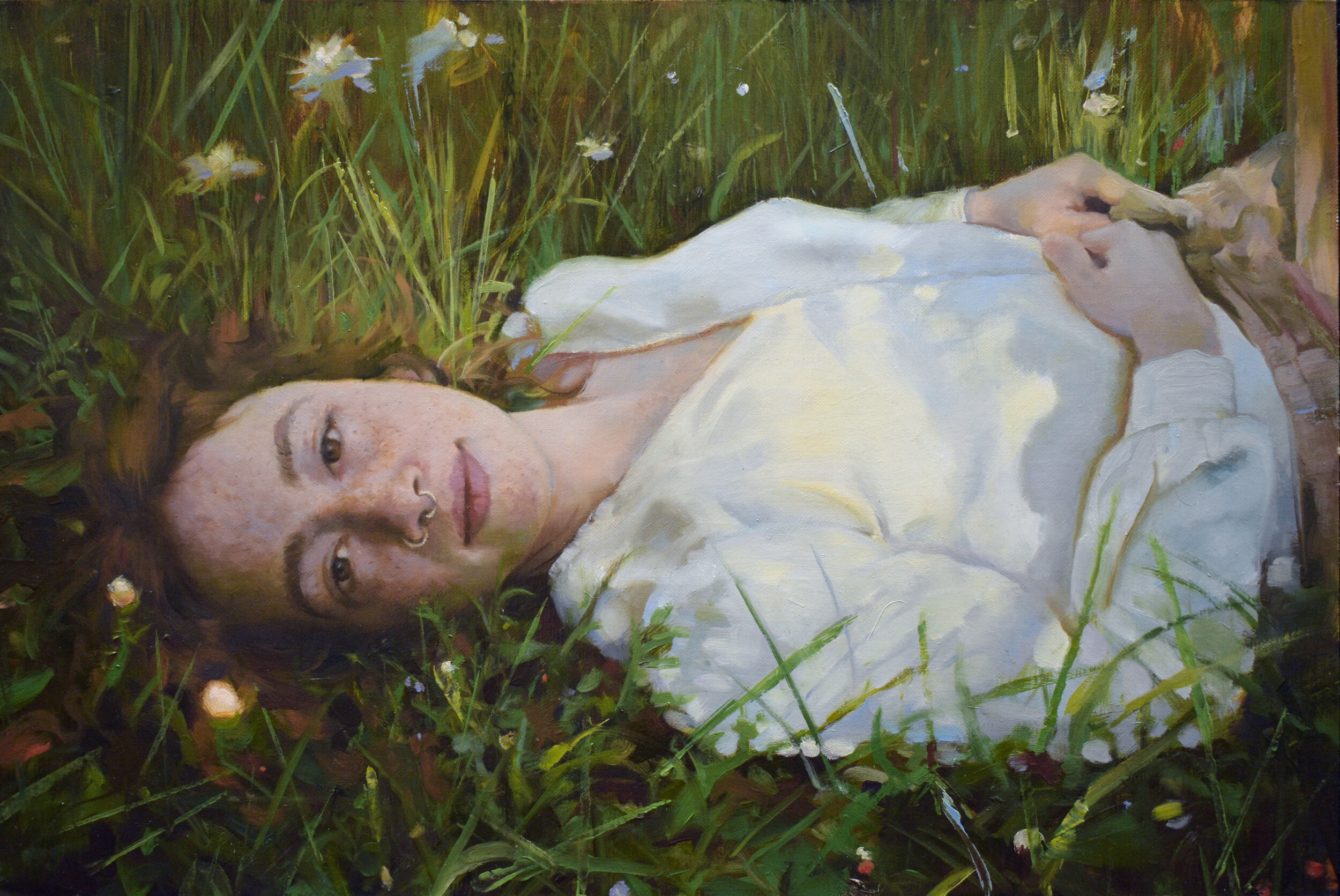 Day Dreamer is an oil painting done by Joshua Adam Risner (Josh Risner). 