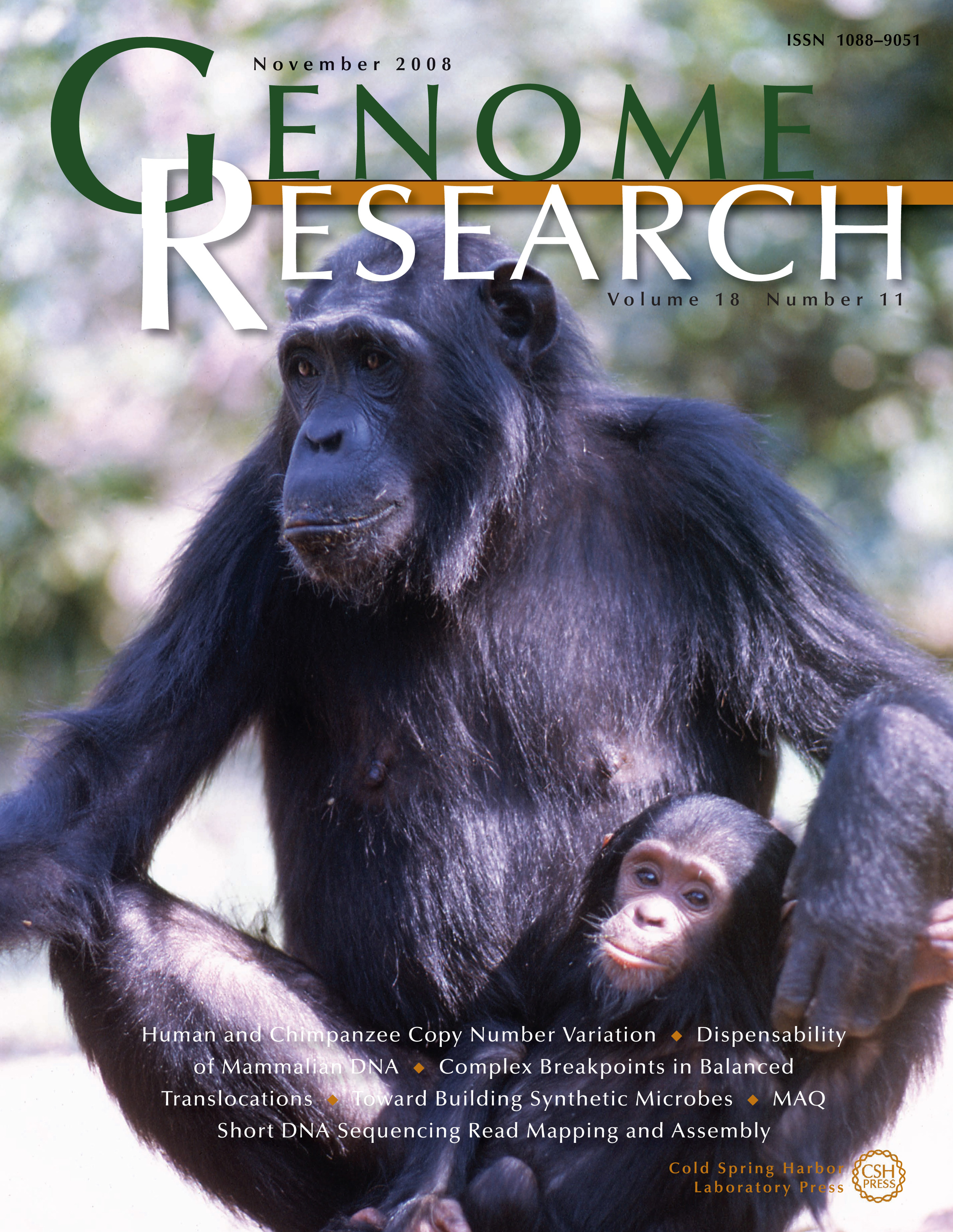   Genome Research  cover for&nbsp; Perry et al. (2008) . Cover photo by Leanne Nash. 