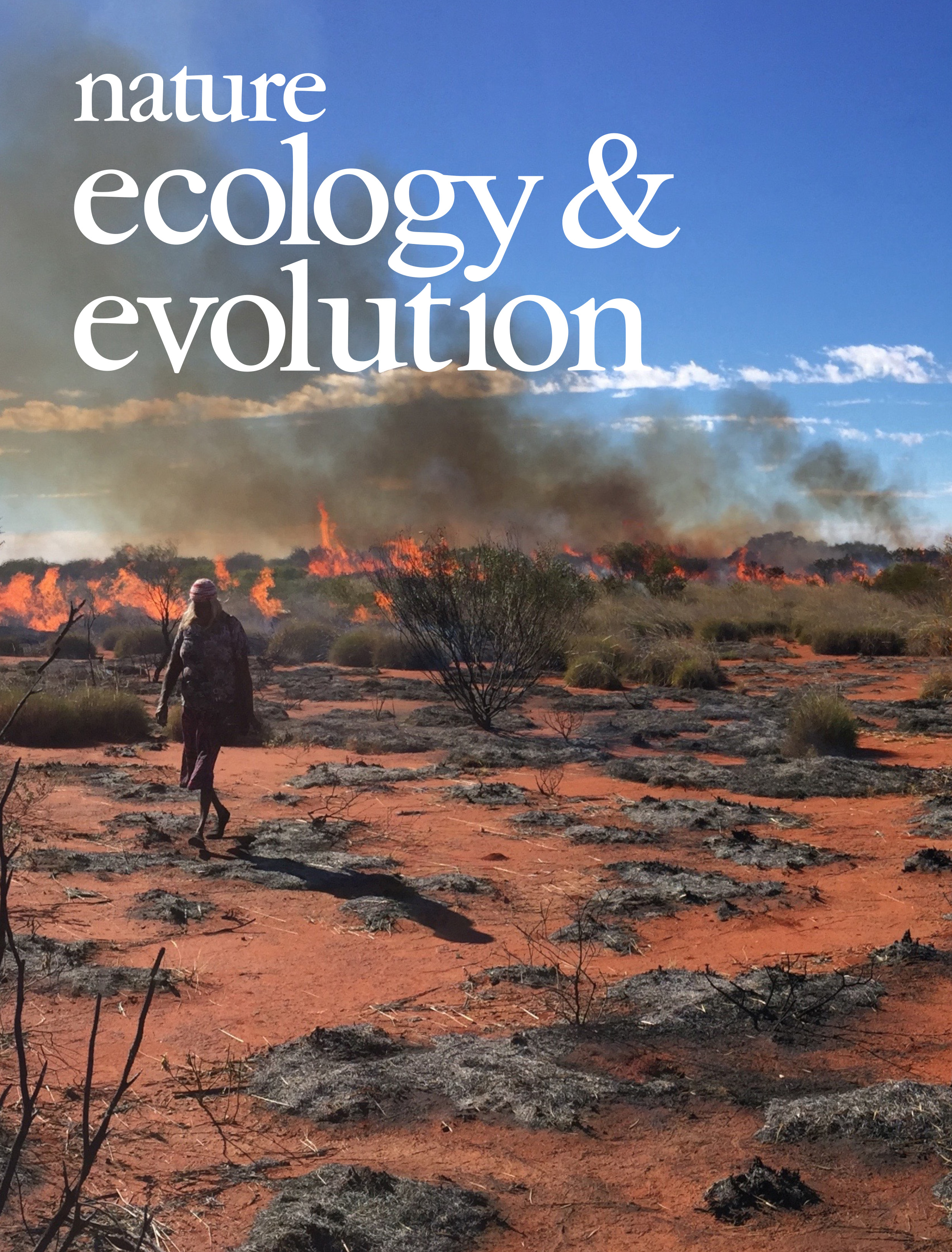   Nature Ecology &amp; Evolution  cover for  Sullivan et al. 2017 . Cover photo by Douglas Bird. 