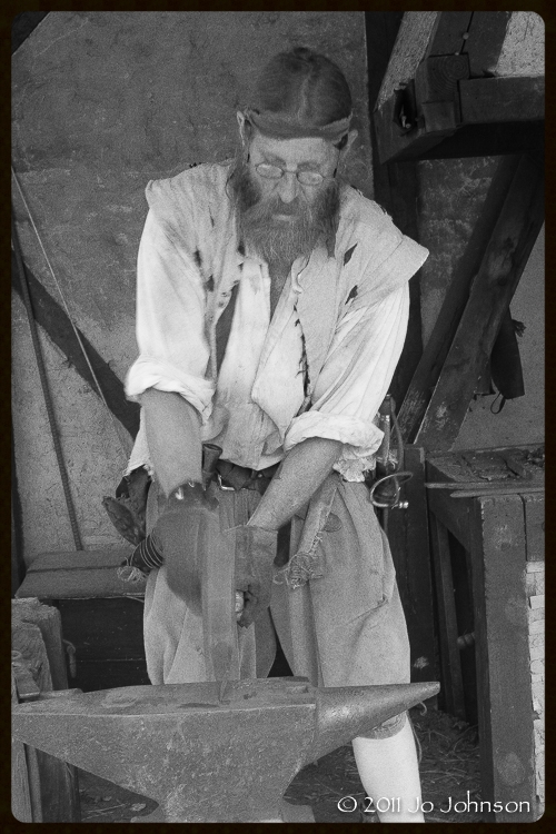 Mike Campbell, Festival Park Blacksmith Reenactment (2011)