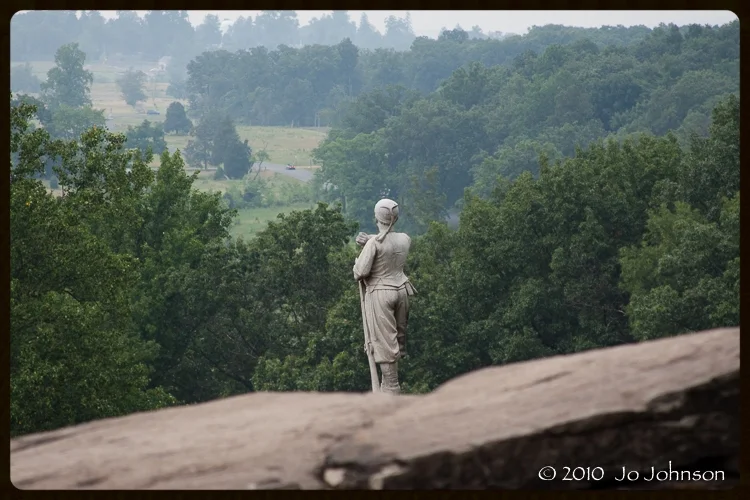 View of Seminary Ridge from Little Round Top (2010)