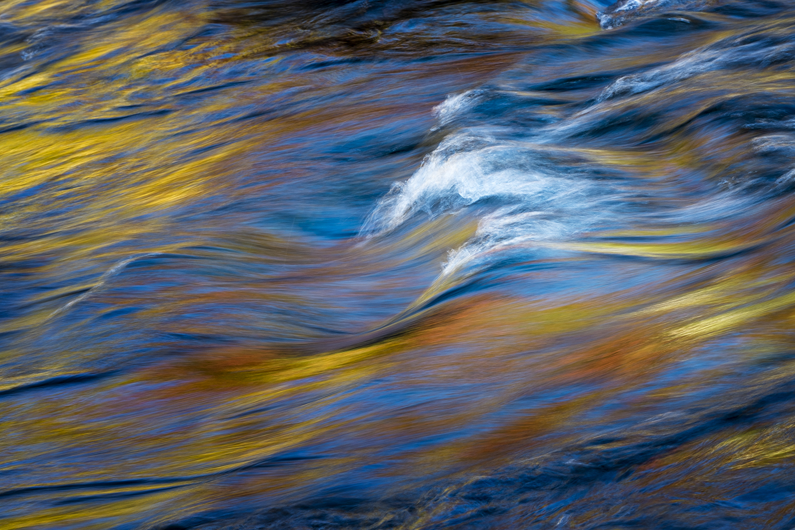 Swift River, New Hampshire, with the blaze of fall color (Photo Credit: Louise Shoemaker)