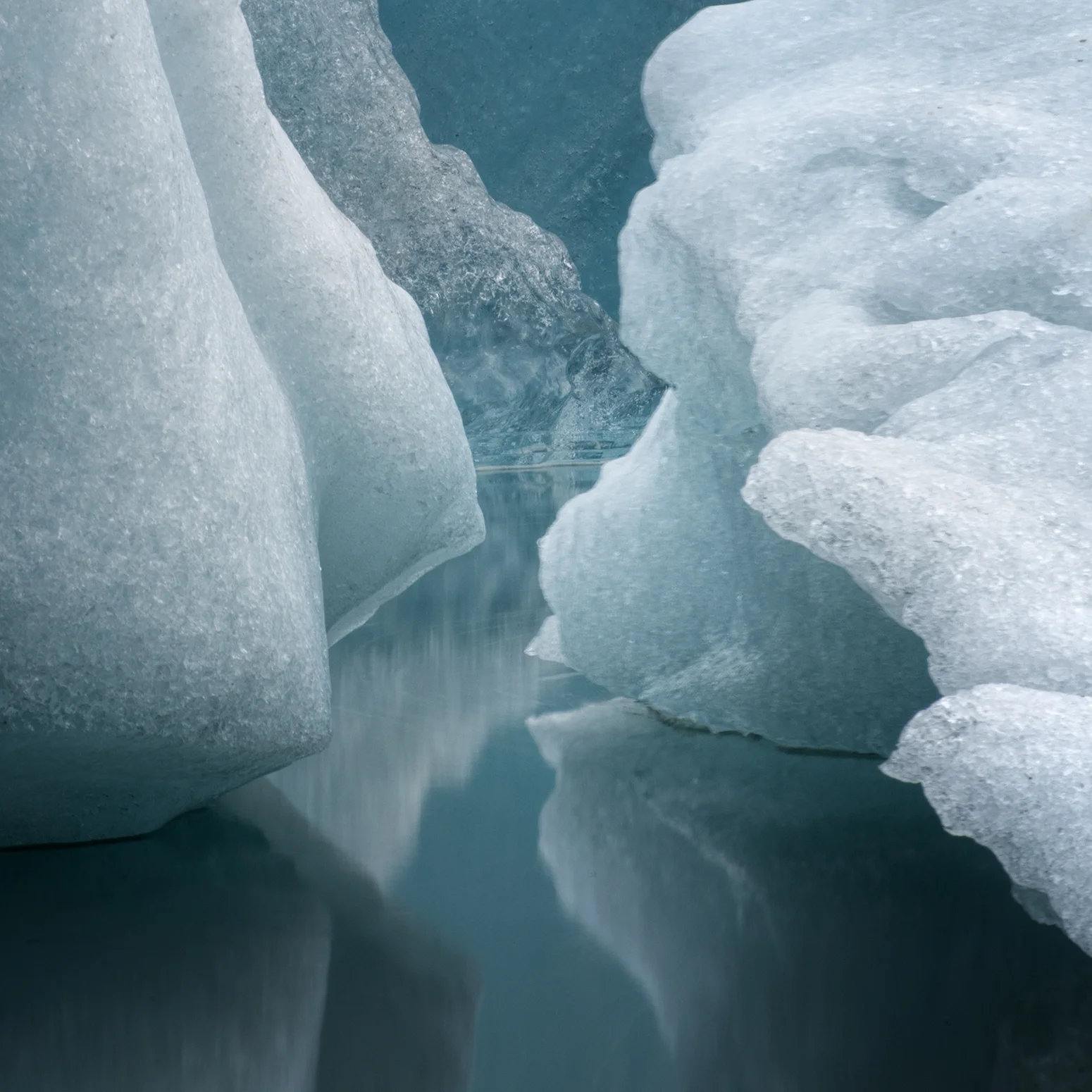 Looking into the heart of the iceberg, Jokulsarlon Lagoon, Iceland (Photo Credit: Louise Shoemaker)