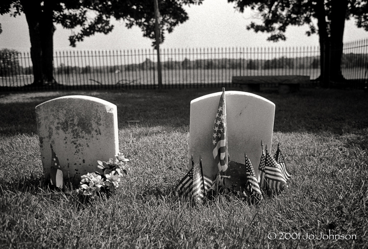 Civil War graveyard at Appomattox Courthouse, VA.