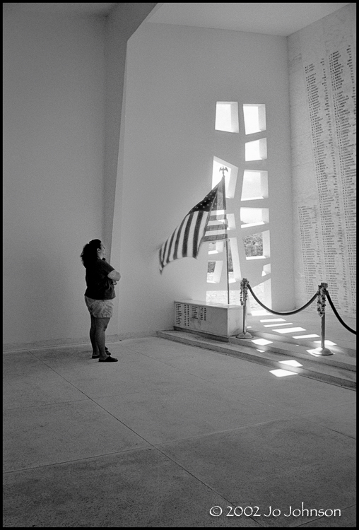 Solemn moment. USS Arizona Memorial Pearl Harbor, HI