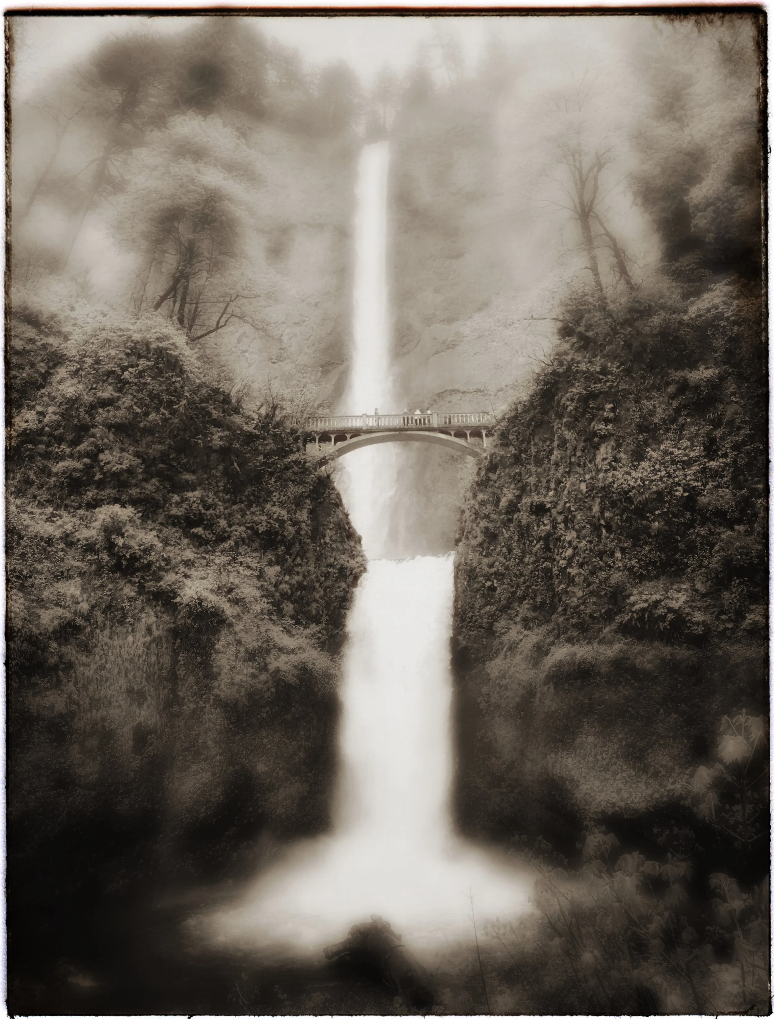 "iPhone Fun" - Columbia River Gorge (I don't remember which waterfall this is. . .sorry.)