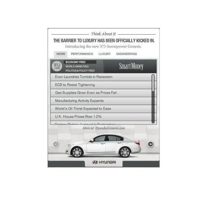 Hyundai App | Role: Creative Director at Gigya | Client: Hyundai | Agency: Saatchi & Saatchi