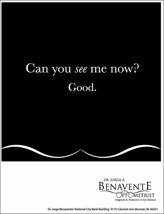  Benavente Optical- newsprint ad1       