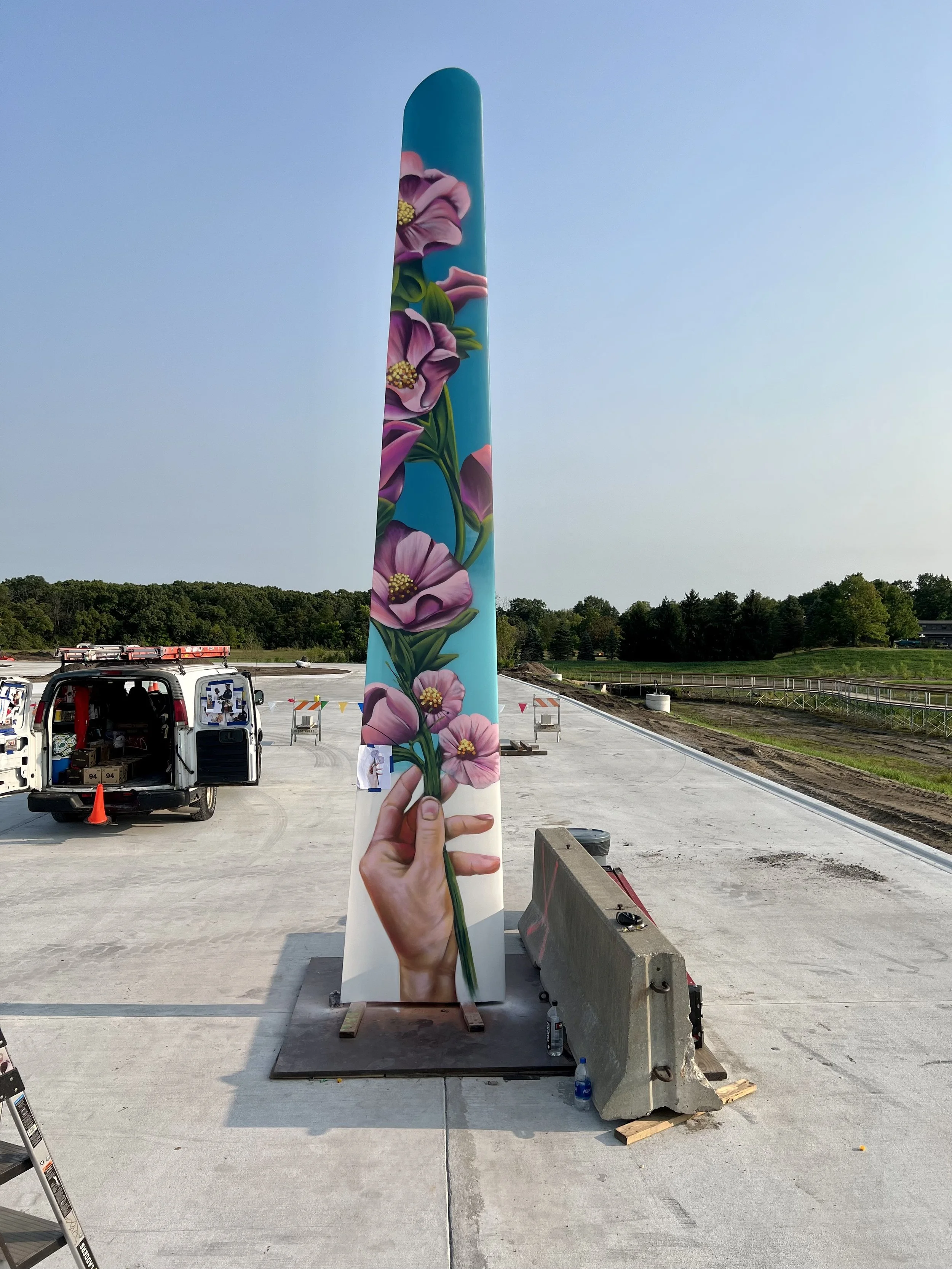 "Mallowmorphasis" -  Kankakee Blade Mural Project ( St. John, IN ) 2022 