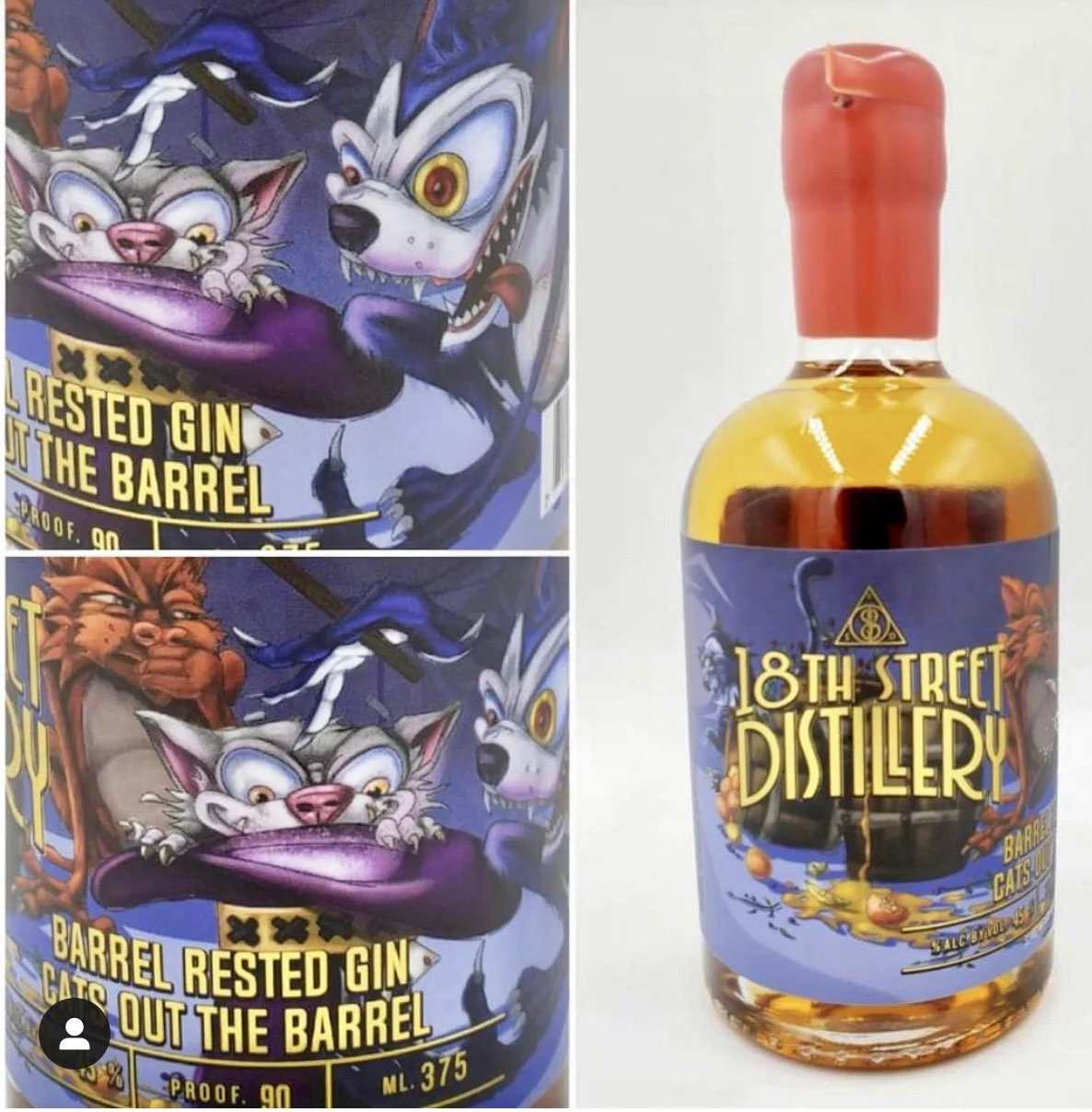 18th Street Distillery "Artisan Series" Custom Label ( Hammond, IN ).