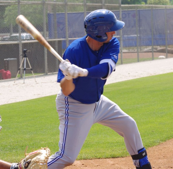 And coming out of the next limo coming down the QEW from Buffalo — Chris Colabello. Photo: Jay Blue.