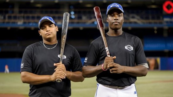 Teammates on Canada’s junior national squad, Demi Orimoloye (right) and Josh Naylor are looking forward to the 2015 MLB amateur draft, which should see both selected in the early rounds.