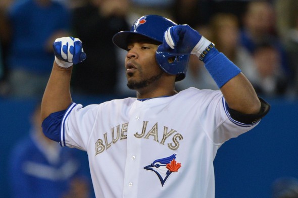 Edwin Encarnacion hit a 1-2 pitch from Joe Kelly to help the Blue Jays to a 7-1 win Saturday afternoon at the Rogers Centre.