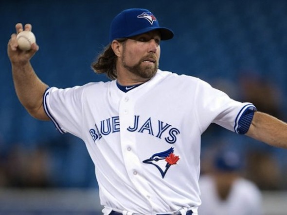 R.A. Dickey struggled with a case of flat knuckleballs as the Jays fell 8-4 to the Houston Astros.