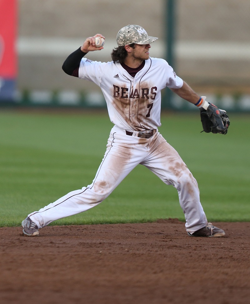 Joey Hawkins singled, walked and scored twice as the Missouri State Bears beat the Canisius Golden Griffs 14-1 in the opener of the NCAA Springfield, Mo. regional.