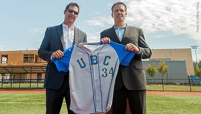 Chris Pritchett, left, takes over from Terry McKaig (Vernon, BC) as coach of the University of British Columbia Thunderbirds.
