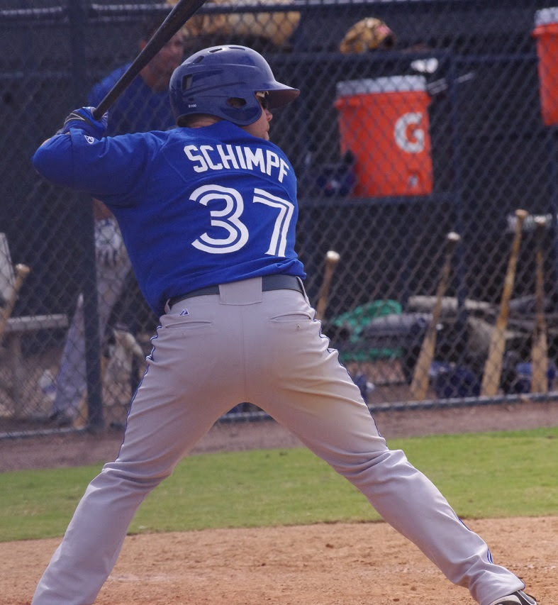 Ryan Schimpf was 3-for-4 with two doubles and a home run driving in five runs as double-A New Hampshire beat New Britain. Photo: Jay Blue.