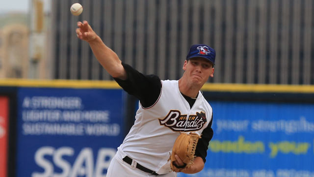 RHP Brock Dykxhoorn (Goderich, Ont.), pitched seven scoreless innings in a 2-0 class-A Quad Cities win over Peoria.