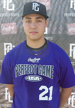 C Andrew Yerzy (Toronto, Ont.) of the Toronto Mets was at the Perfect Game USA National Showcase in Fort Myers, Fla. 