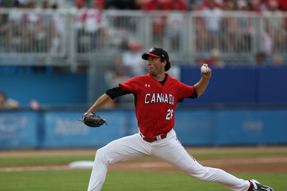 LHP Jeff Francis pitched seven innings leaving with the score tied, then Andrew Albers worked 2 1/3 innings as Canada captured gold in the Pan Ams. Both are Blue Jays farmhands hoping to get to Rogers Centre.