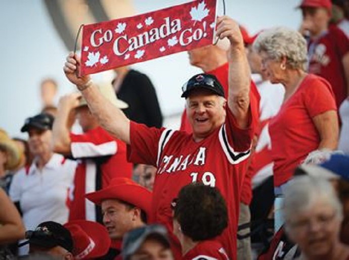 Canada had plenty of fan support and nine hits but only one run in a 3-1 loss to Team USA Friday. 