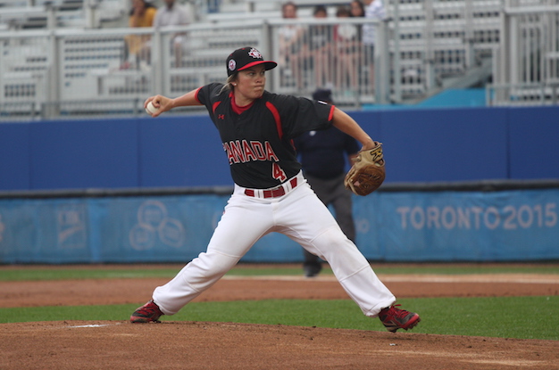 RHP Autumn Mills (London, Ont.) went the distance to beat Venezuela and put Canada into the gold medal game against USA.