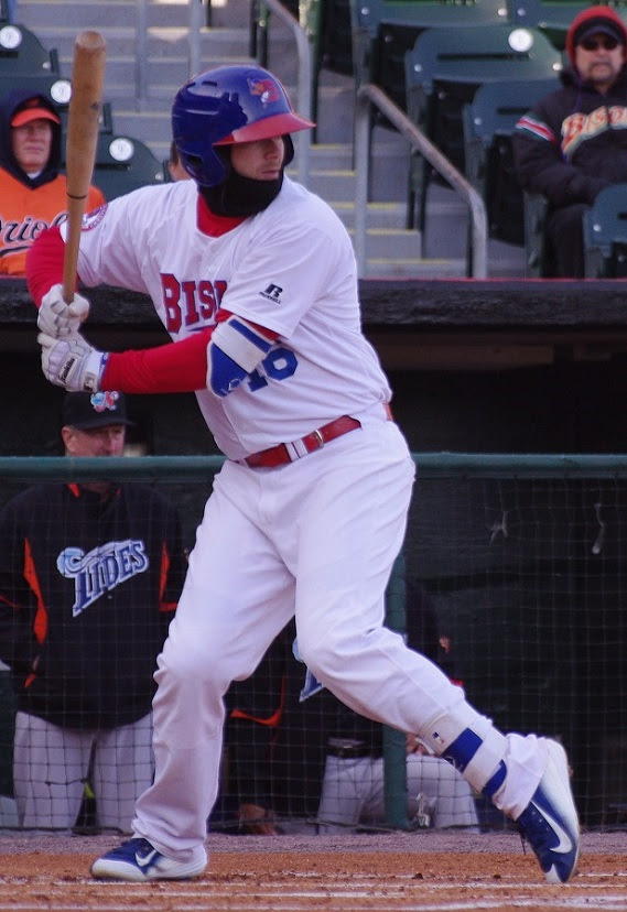 Matt Hague was 3-for-5 with a home run and five RBIs for triple-A Buffalo. Photo: Jay Blue.