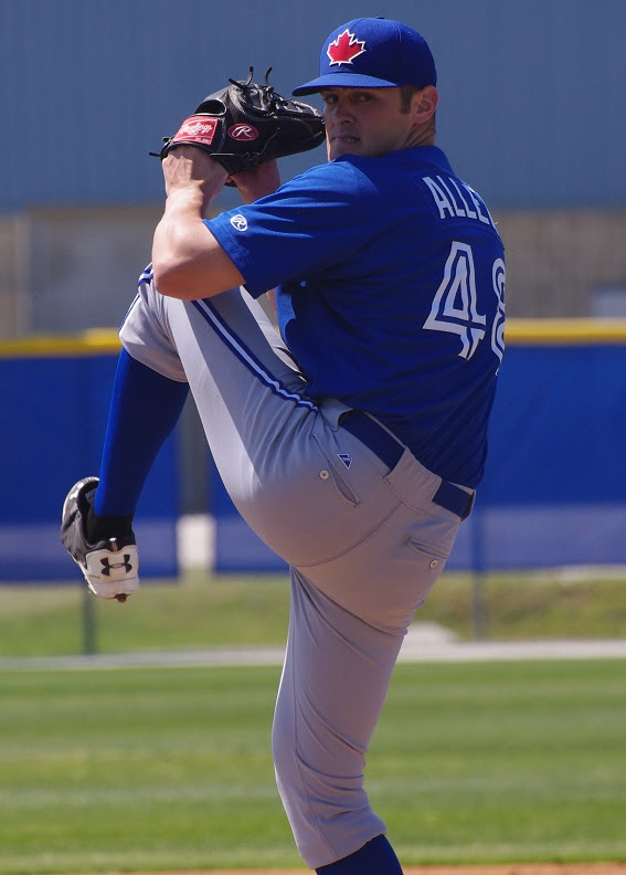 Brad Allen allowed two hits in 3 1/3 innings for class-A Dunedin. Photo: Jay Blue.