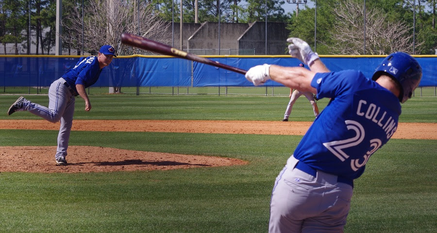 Boomer Collins went BOOM: 3-for-5 with a double and a homer. Photo: Jay Blue.